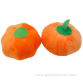 Plush pumpkin shape interactive squeaky dog chew toy